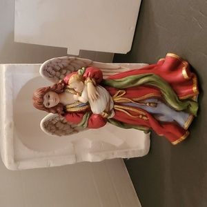 New Porcelain Guardian Angel Figurine w/Child #1432 Homco